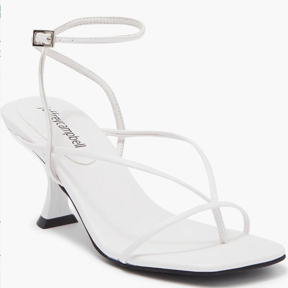 Jeffrey Campbell Leeda White Strappy Heels
